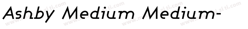 Ashby Medium Medium字体转换